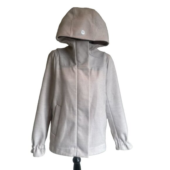 LULULEMON Studio Softshell Angel Wing Jacket Coat W4B395 woman's Large cream - Picture 6 of 15